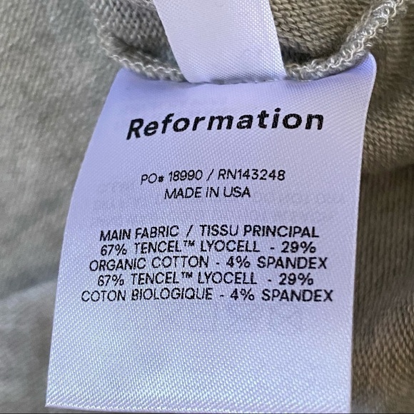 Reformation Aspen Heather Grey Turtleneck LS Dress - Picture 9 of 11